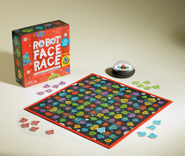 Educational Insights Robot Face Race (fr/en) jeu d'attributs sur le thème du robot 086002028891
