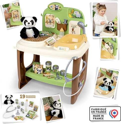 Smoby Centre de vétérinaire Panda et 19 accessoires 3032163404064