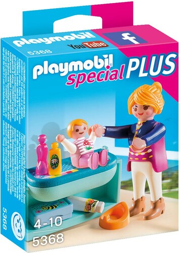 Playmobil Playmobil 5368 Maman avec bébé et table à langer (juil 2016) 4008789053688