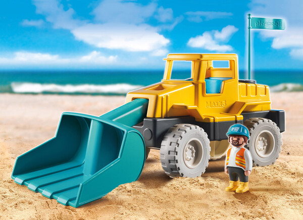 Playmobil Playmobil 9145 Chargeur avec pelle pour le sable 4008789091451