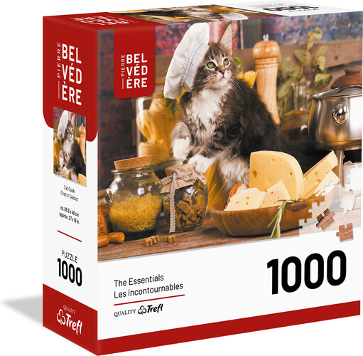 Trefl Casse-tête 1000 Boite Modulaire - Chaton Cuistot 061152703003