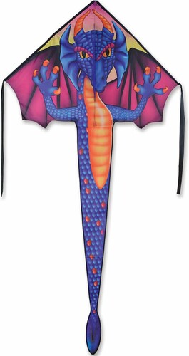Premier Kites Cerf-volant monocorde large facile à voler dragon saphir 46'' x 90'' 630104440985