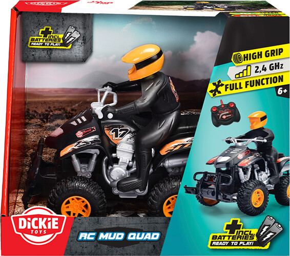 Dickie Toys dickie - téléguidé quad tout-terrain 21cm 1:18 4006333088902