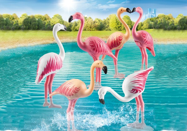 Playmobil Playmobil 70351 Groupe de flamants roses (mai 2021) 4008789703514