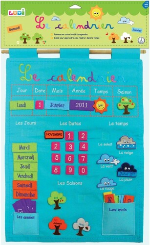 LUDI LUDI - Calendrier d'apprentissage bleu (fr) 3550839920965