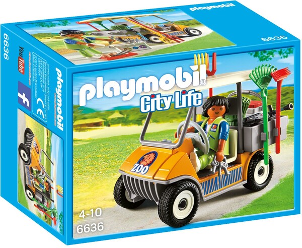 Playmobil Playmobil 6636 Soigneur d'animaux et véhicule (juil 2016) 4008789066367