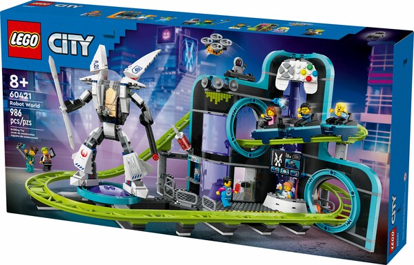 LEGO LEGO 60421 Le parc de montagnes russes Monde des robots 673419390095