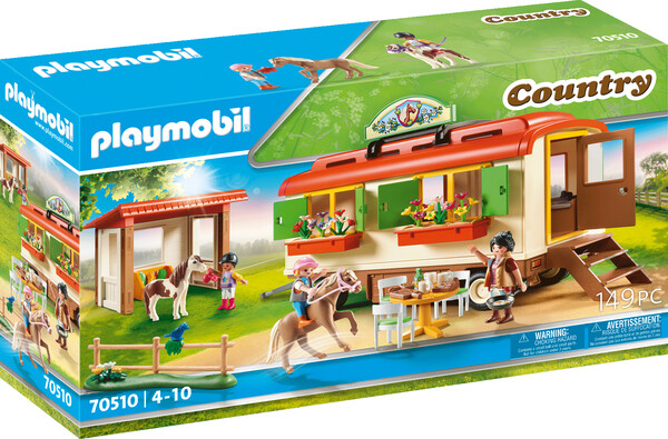Playmobil Playmobil 70510 Box de poneys et roulotte 4008789705105