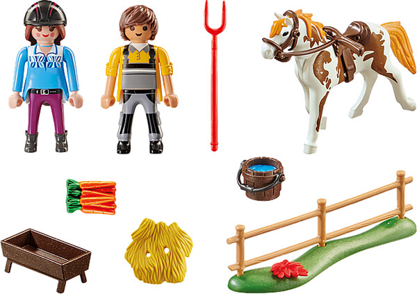 Playmobil Playmobil 70505 Starter Pack Cavaliere et palefrenier (janvier 2021) 4008789705051