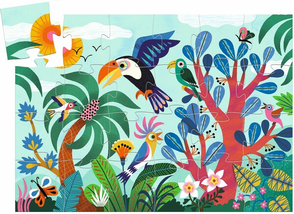 Djeco Casse-tête 24 Silhouette Coco le Toucan 3070900072831