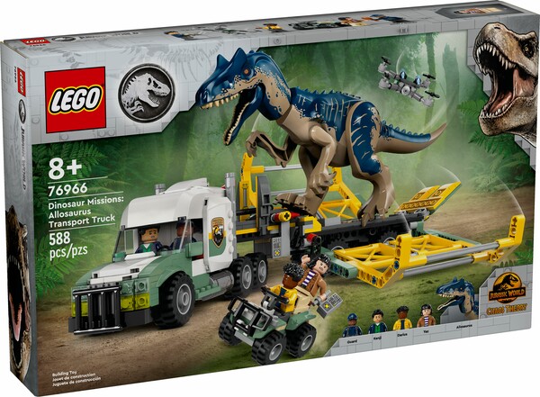 LEGO LEGO 76966 Les missions des dinosaures : Le camion de transport de l’allosaurus 673419388412
