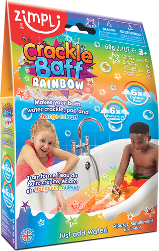 Zimpli Kids zimpli - crackle baff rainbow paquet de 6 bains 813974028426
