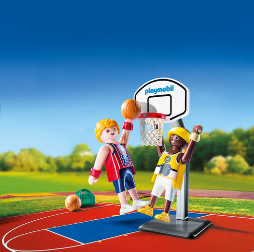 Playmobil Playmobil 9210 Oeuf Joueurs de Basket-ball avec panier 4008789092106