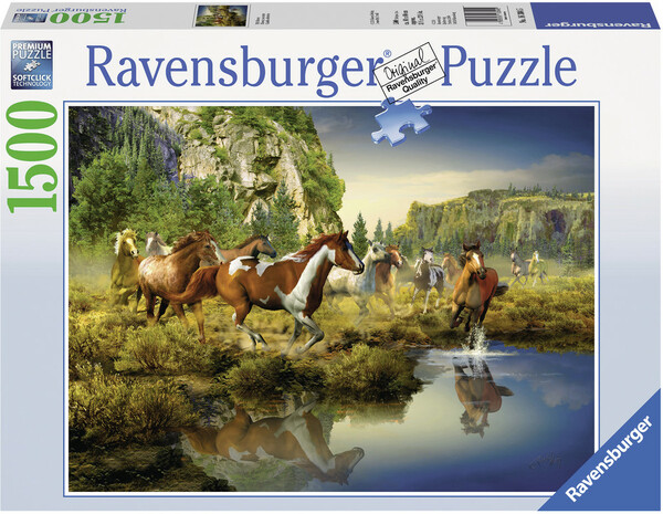 Ravensburger Casse-tête 1500 chevaux sauvages 4005556163045