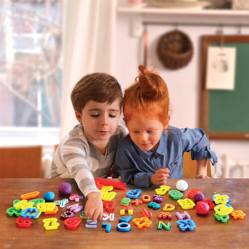 Tutti Frutti Pâte à modeler scintillant ensemble lettres et nombres boîte large (fr/en) 061404150838