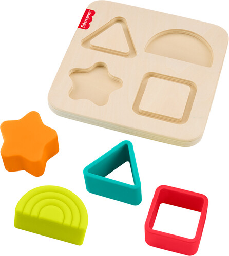 Fisher Price Fisher-Price bois - casse-tête de formes en silicone 194735301911