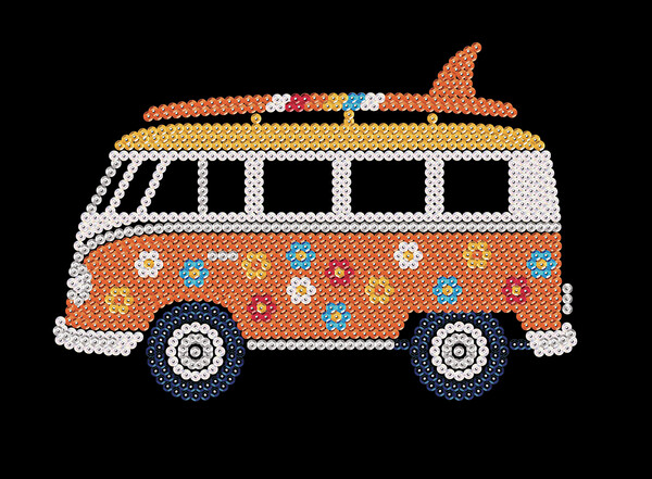 Sequin Paillette Sequin Art caravane Volkswagen Westfalia (paillettes) 5013634017097