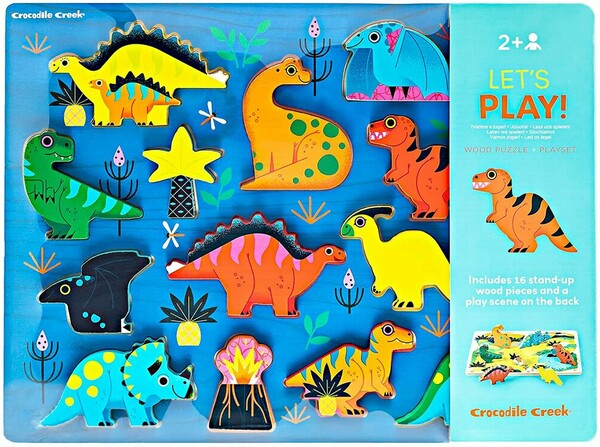 Crocodile creek Casse-tête 16pc Wood Puzzle/Dinosaur 732396287320