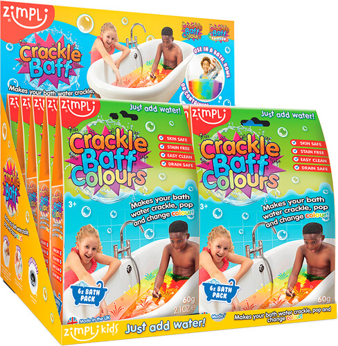 Zimpli Kids zimpli - crackle baff rainbow paquet de 6 bains 813974028426