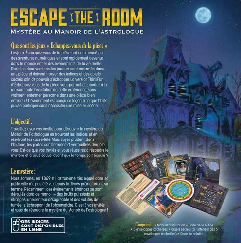 ThinkFun Escape the Room (fr) Mystère au manoir de l'astrologue 4005556763153