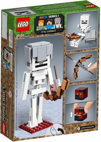 LEGO LEGO 21150 Minecraft BigFig Squelette avec un cube de magma 673419304344