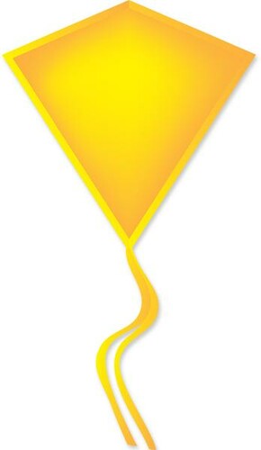 Premier Kites Cerf-volant monocorde Losange 30" Jaune 630104160937