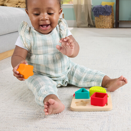 Fisher Price Fisher-Price bois - casse-tête de formes en silicone 194735301911