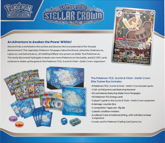 Pokémon Pokemon Scarlet & Violet Stellar Crown - Elite Trainer Box (en) 820650859229