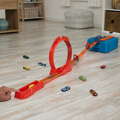 Hot Wheels Hot Wheels Track Builder-Coffret cascade enflammée (23) 194735123872