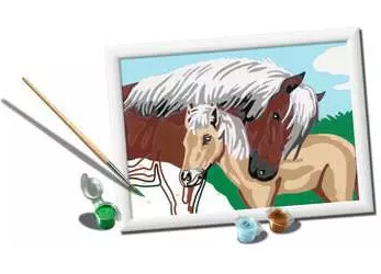 Ravensburger CreArt Peinture à numéro CreART Mère et poulain 4005556200757