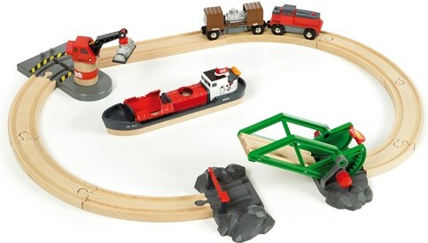 BRIO Brio Train en bois Circuit d'activités portuaires 33061 7312350330618