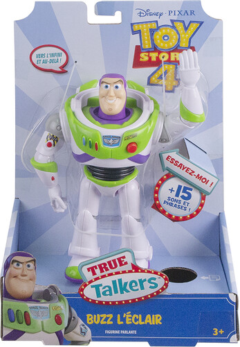 Mattel Histoire de jouets 4 figurine Buzz parlant 18cm en français (fr) (Toy Story) 887961768107