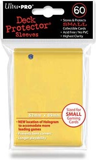 Ultra PRO Protecteurs de cartes Small (japanese) jaune 62x89mm 60ct 074427829704