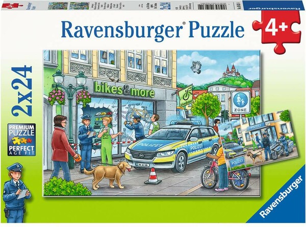 Ravensburger Casse-tête 24x2 En route avec le chef de la police 4005556050314