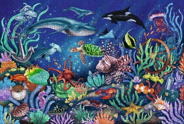 Ravensburger Casse-tête 500 Pièces en bois Sous la mer 4005556175154