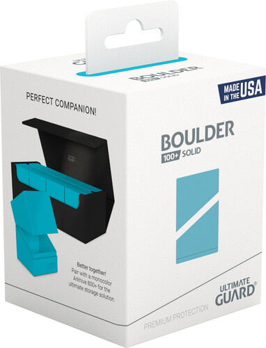 ultimate guard Ultimate Guard Deck Box Boulder 100+ solid Turquoise 4056133029261