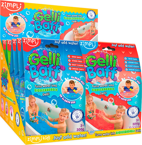 Zimpli Kids zimpli - Gelli Baff rouge gelée pour le bain (fr) 813974020000