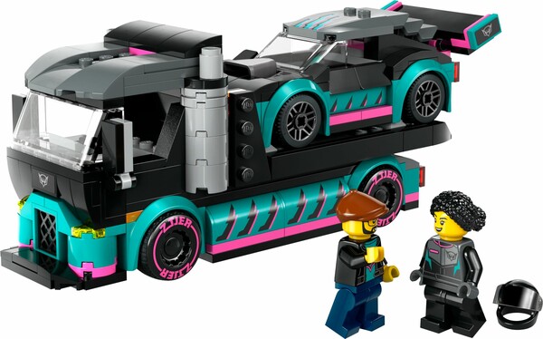 LEGO LEGO 60406 La voiture de course et le camion de transport de voitures 673419386944
