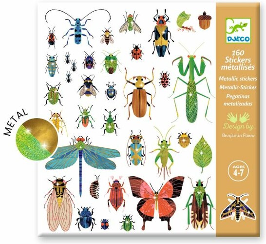 Djeco Autocollants métallisés Microcosmos 3070900092822