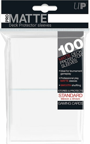 Ultra PRO Protecteurs de cartes Standard PRO-Matte 100ct 66x91mm blanc 074427845131