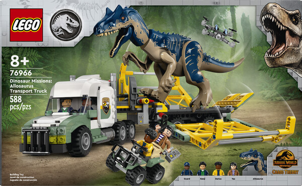 LEGO LEGO 76966 Les missions des dinosaures : Le camion de transport de l’allosaurus 673419388412