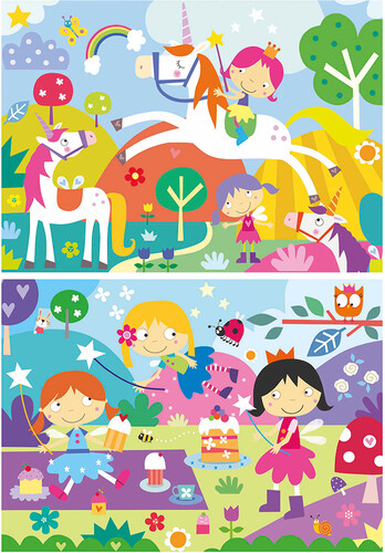 Educa Borras Casse-tête 48x2 - licornes et sirènes 8412668199934