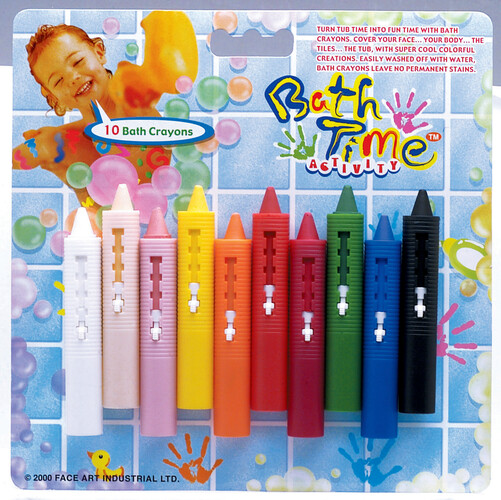Crayons de bain, ensemble de 10 5034401340125