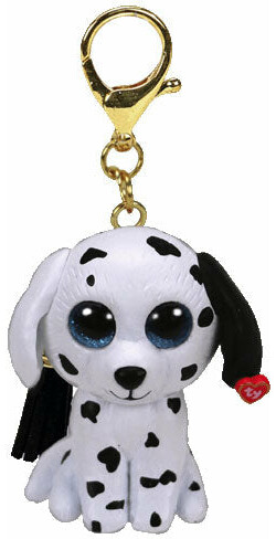 Ty fetch - dog white mini boos clip 008421250691
