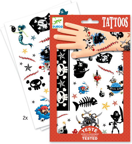 Djeco Tatouages pirates (fr/en) 3070900095847