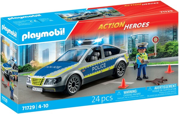 Playmobil Playmobil 71729 Voiture de police avec sirene et gyrophare 4008789717290