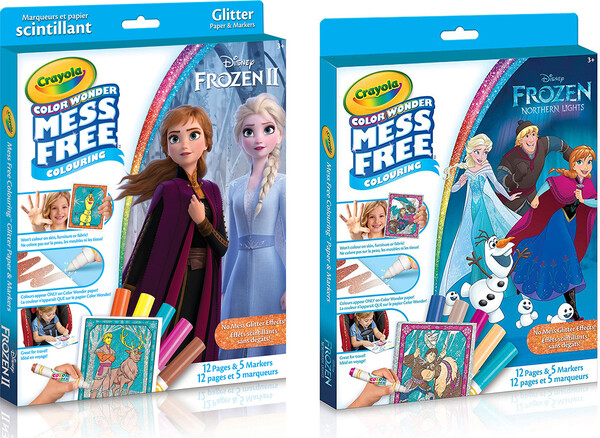 Crayola Color Wonder 12 métallique pages et 5 marqueurs La Reine des neiges 063652234605