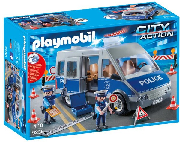 Playmobil Playmobil 9236 Fourgon de policiers avec matériel de barrage 4008789092366
