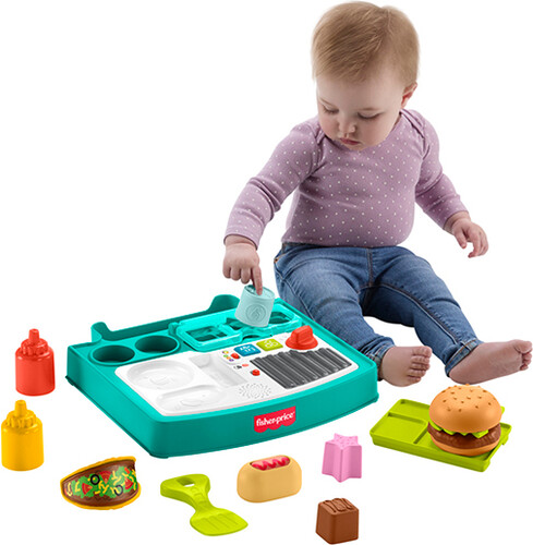 Fisher Price rires & éveil - 4-en-1 chariot d'épicerie 194735324460