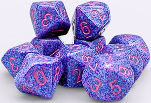 Chessex Dés 10d10 Speckled purple passion 601982076139